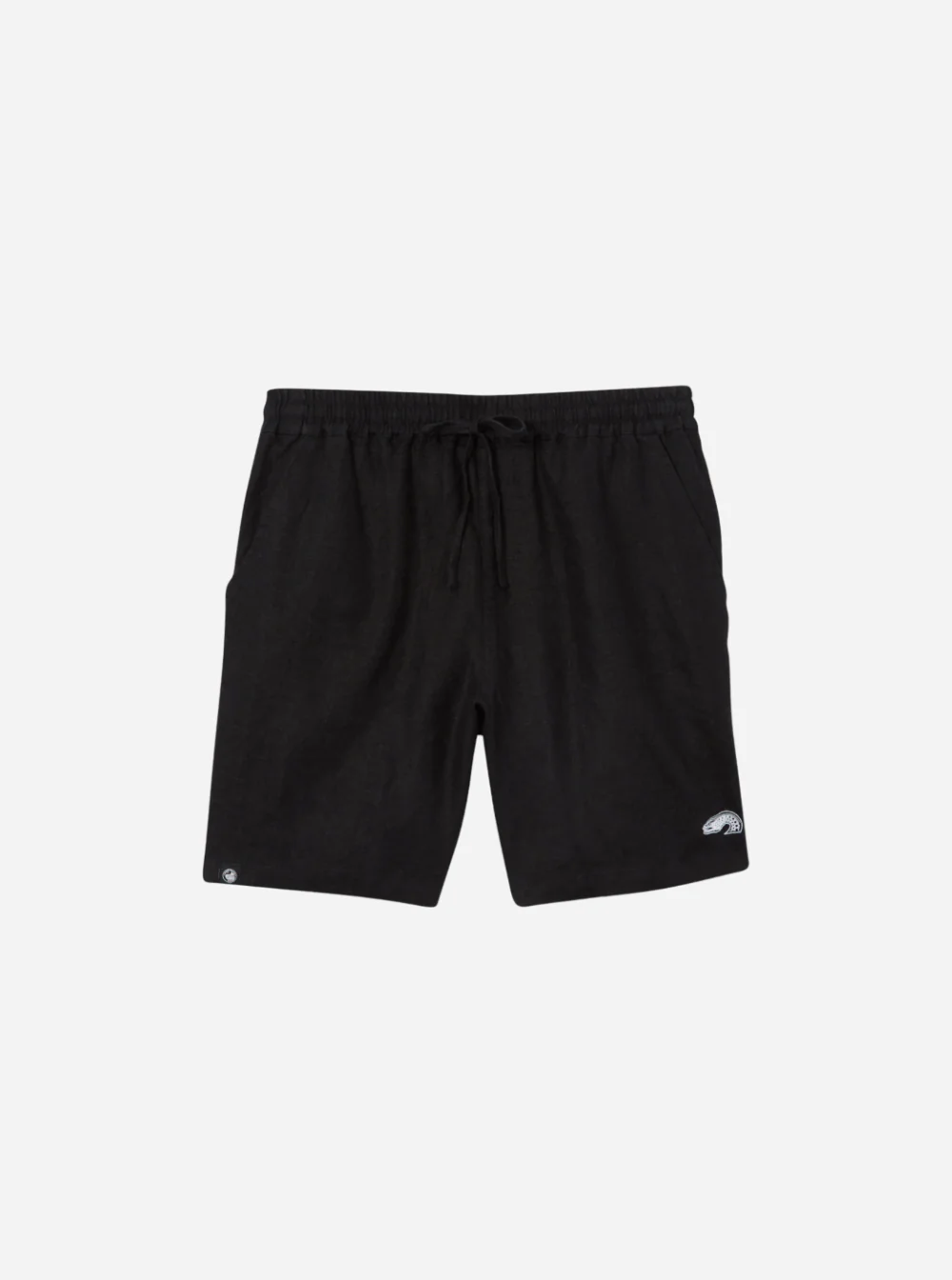 Everyday Eel Adult's Black Linen Shorts