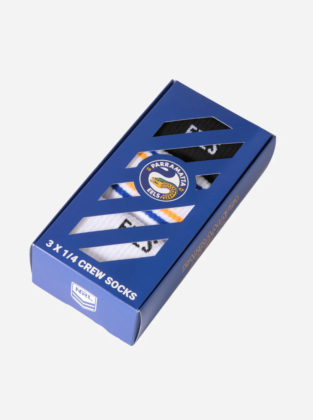 Parramatta Eels 3 Pack Boxed Socks